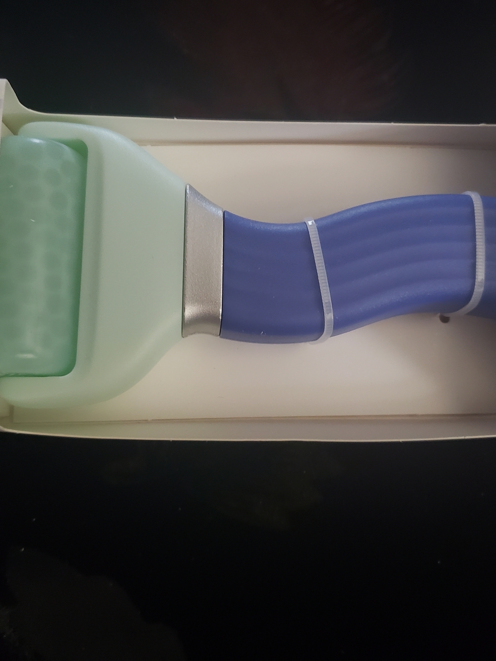 Source Unknown Blue and Mint Green Facial Massage Roller
